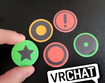 VRChat Performance Rank Stickers (Pack of 5)