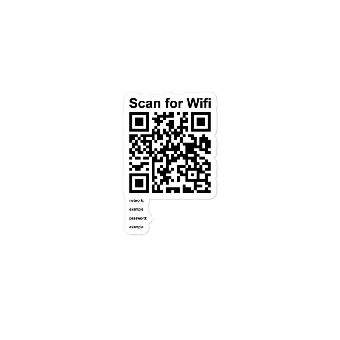 Wifi QR Code Sticker and Custom QR Code Sign for Homeowners Etsy Canada