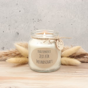 Herbal candle - friendship | Gift for a loved one | Best friend | Ritual candle | Hand-poured | Scented candle | Candle in a glass | Candle magic