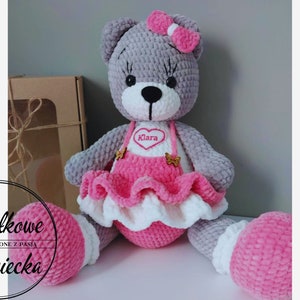 Crocheted teddy bear (47 cm) / Crochet teddy bear