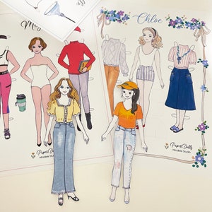 Paperdolls, Download Printable Art Work, Printable Paper Dolls, Girl ...