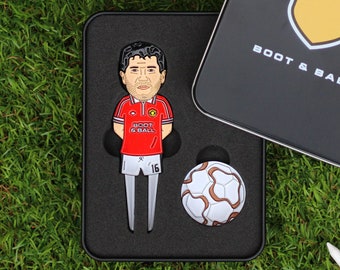 Keane & Cantona Man United Golf Divot Tool and Ball Marker