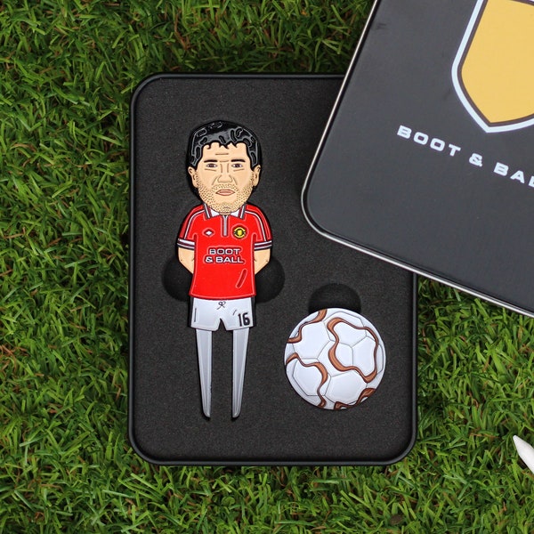 Keane & Cantona Man United Golf Divot Tool and Ball Marker