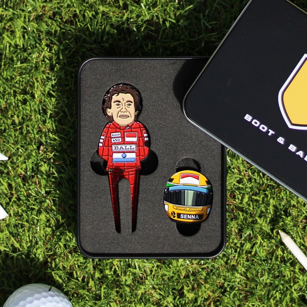 Ayrton Senna F1 Golf Divot Tool & Ball Marker