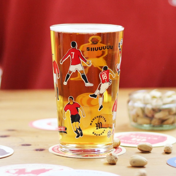 Man United Pint Glass