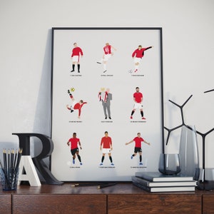 Man United Collection Football Print