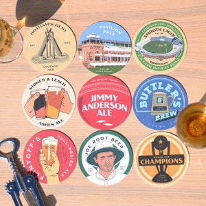 England Cricket Bierdeckel