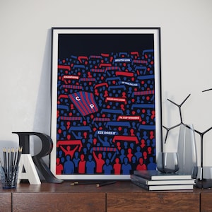 Crystal Palace Fans FA Cup Final Print