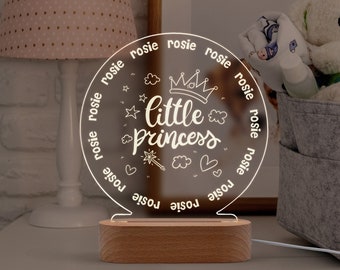 Luz nocturna personalizada para niños, decoración de la guardería, regalo de noche ligero con nombre personalizado, decoración de la habitación para niños, regalos personalizados para niños, regalos para niñas