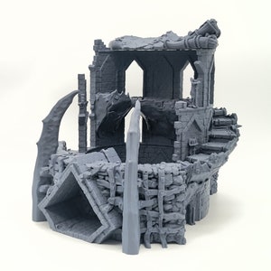 Arena degli Orchi | Fantasy Orc Battle Arena Edificio medievale Terreno da tavolo Terreno adatto per Warhammer Age of Sigmar Dungeons & Dragons