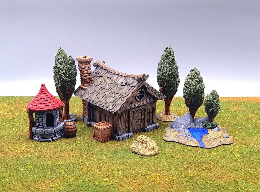 Décors Fantastiques Pour Jeux De Rôle - Jante Extérieure Maison 2 - Terrain 28-32mm QP3D