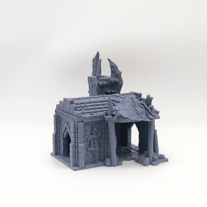 Casa degli Orchi | Fantasy Orc House Edificio medievale Terreno da tavolo Terreno adatto per Warhammer Age of Sigmar Dungeons & Dragons