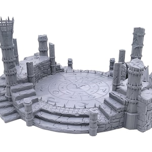 Arena del Signore Oscuro | Arena da battaglia fantasy, edificio medievale, terreno da tavolo adatto a Warhammer Age of Sigmar Dungeons & Dragons