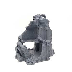 Casa 5 Rovina | Pietra Fantasy Casa Rovina Edificio medievale Terreno da tavolo Terreno adatto per Dungeons & Dragons Mordheim Frostgrave