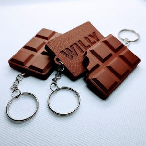 Porte-clé chocolat personnalisable imprimé en 3D