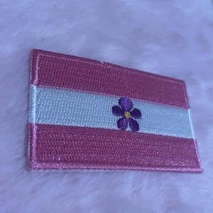 Sapphic iron on patch - lesbian queer badge - wlw - sapphic gift
