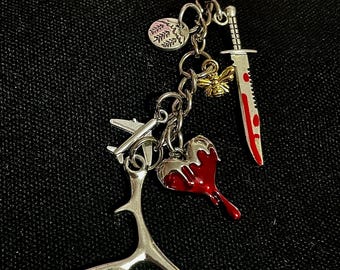 Llavero con mosquetón inspirado en las avispas Yellowjackets, 2.ª edición / Shauna Misty Lottie Taissa Jackie / Regalos para lesbianas - la naturaleza - reina de las astas -