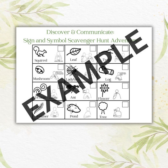 Discover & Communicate: Sign and Symbol Scavenger Hunt Adventure