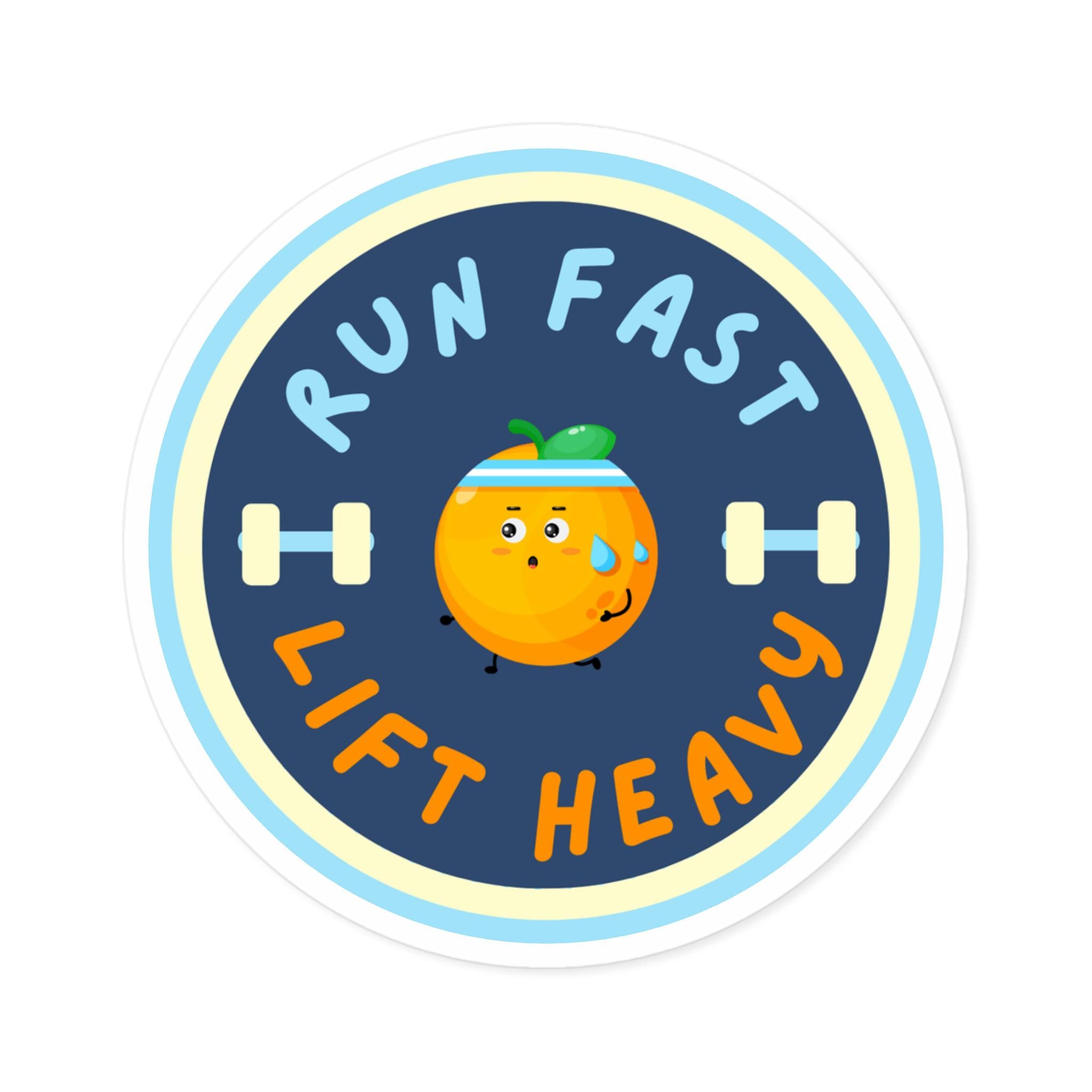 Run Fast, Lift Heavy Training Sticker, Running Sticker - Etsy