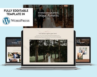 WordPress photography theme template | WordPress wedding photography website | WordPress photography template | WordPress wedding theme