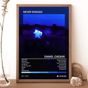Daniel Caesar Poster Print | Never Enough Album Poster | Music Poster | Album Cover Poster | Wall Decor | Music Gift | Room Decor