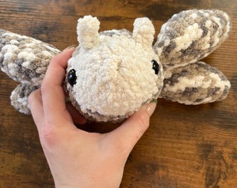Mof the Moth - Crochet Stuffed Moth