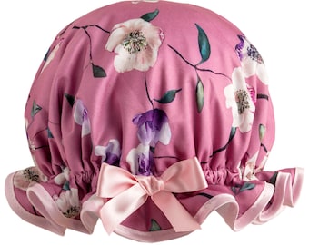 Rose Luxury Shower Cap