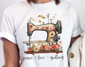 T-shirt Graphique "Le Tissu De Ma Vie" Pour Quilters / Amoureux Du Patchwork - Coton, Multicolore, Tailles S à XXXL