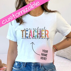 Grade Level Custom Teacher Shirt, Teacher Team Shirts, Personalized School T shirt, Teacher Gift, Customized Name Teacher Shirt, Elementary