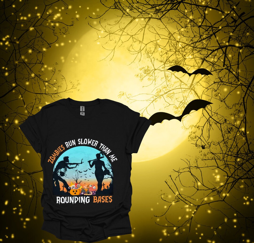 Playful Softball Shirtzombies Don't Stand a Chance Etsy