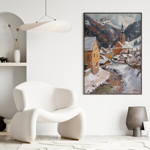 Winter Magic in Alpbach // printed poster, framed or on canvas decorative wallart for your home Bild 7