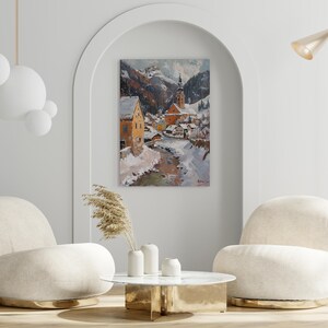 Winter Magic in Alpbach // printed poster, framed or on canvas decorative wallart for your home Bild 3