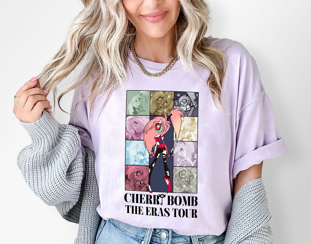 Hazbin Hotel Cherri Bomb Eras Tour Shirt, Hazbin Hotel Characters Shirt