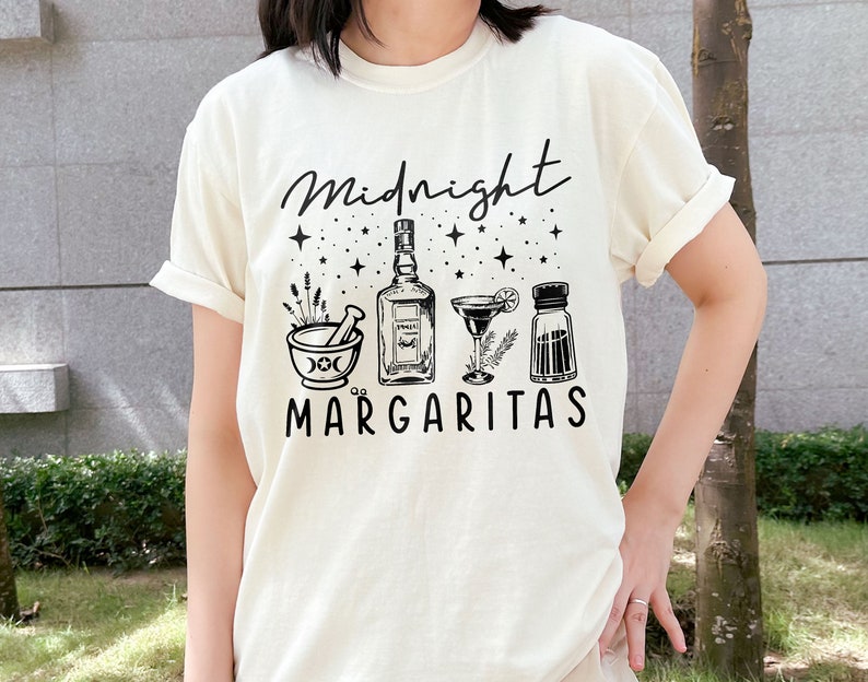 Witches Shirt, Midnight Margaritas Shirt, Triple Moon Goddess Tee