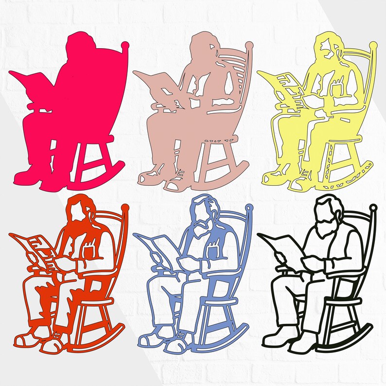 Grandfather SVG File for Glowforge, Laser Cut Project, Digital Download ...