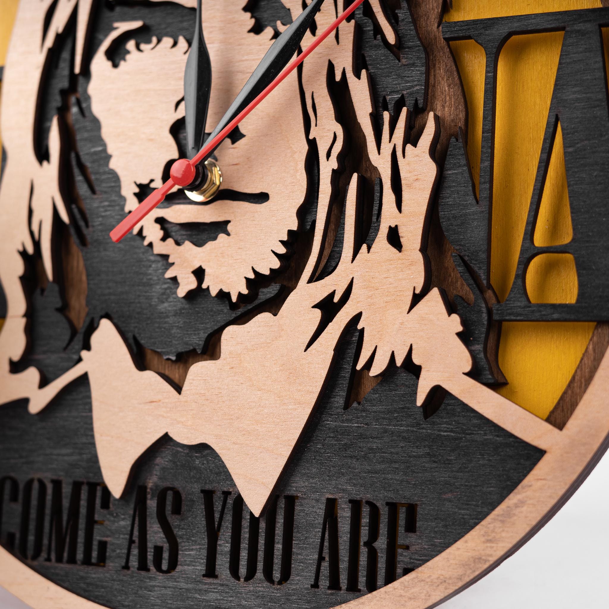 Kurt Cobain Art, Rock Band SVG, Laser Cut Project, Digital Download ...