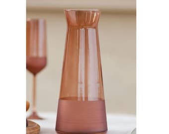 Carafe brune pour pichet en verre décoratif