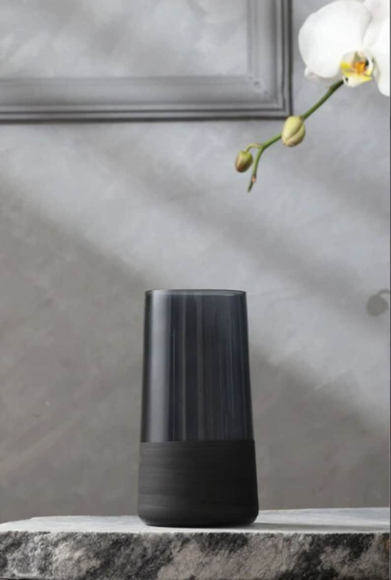 Black Matte Drinking Glass Elegant Glass Design Set of 4,6,12,24