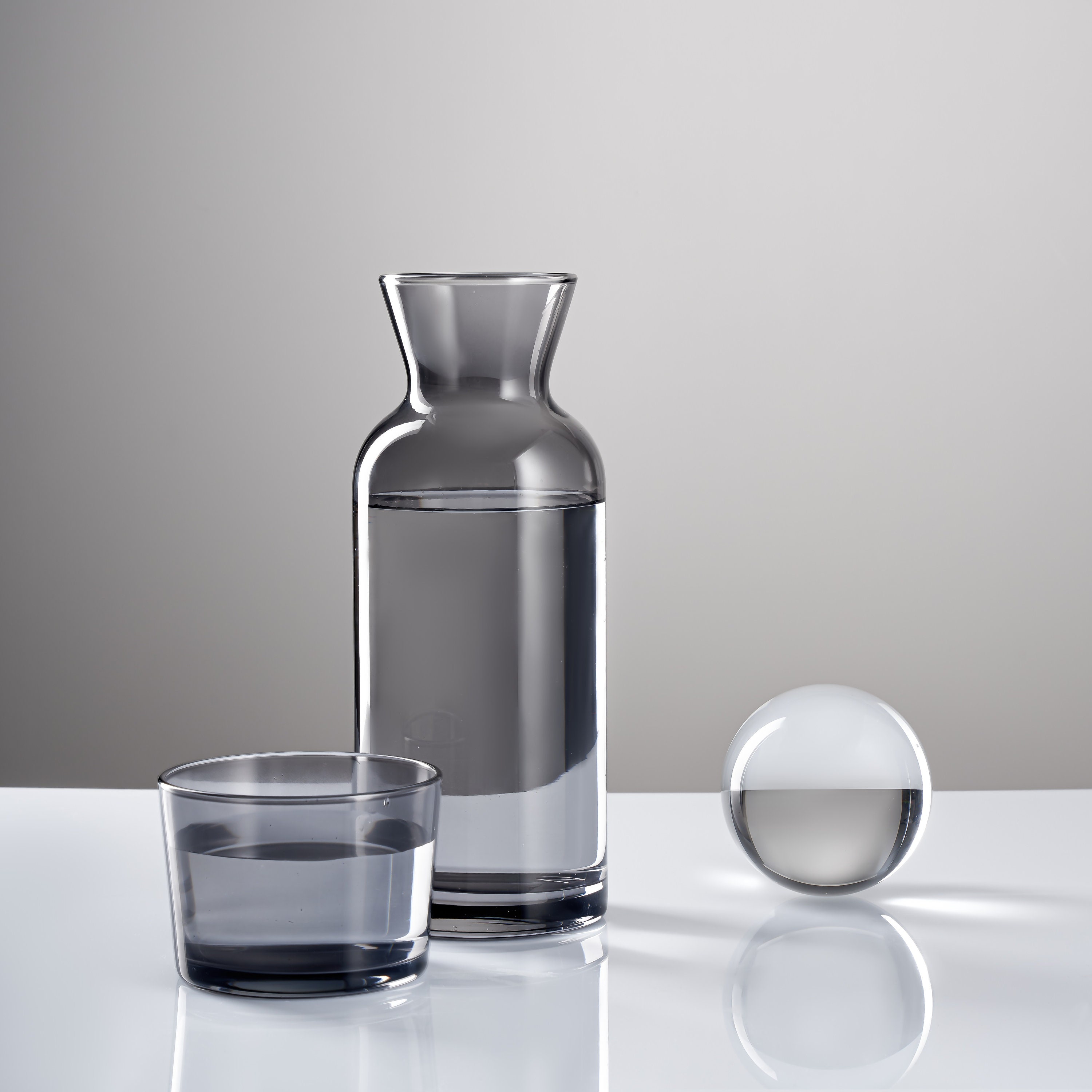 850ml Bedside Water Carafe Set with Tumbler Glass Set for Bedroom