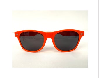 REYKA VODKA SUNGLASSES, Orange Black, Plastic, Fun, Party, Beach, Authentic