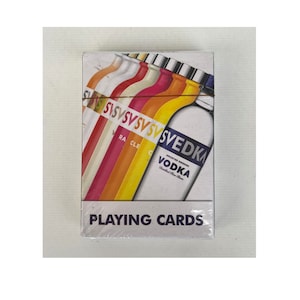 Carte da gioco illustrate SVEDKA VODKA, nuove in scatola sigillata