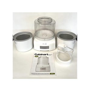 CUISINART FROZEN ICE Cream Frozen Yoghurt Sorbet Maker With Extra Freezer Bowl Used Once Model Ice 21 Etsy Canada