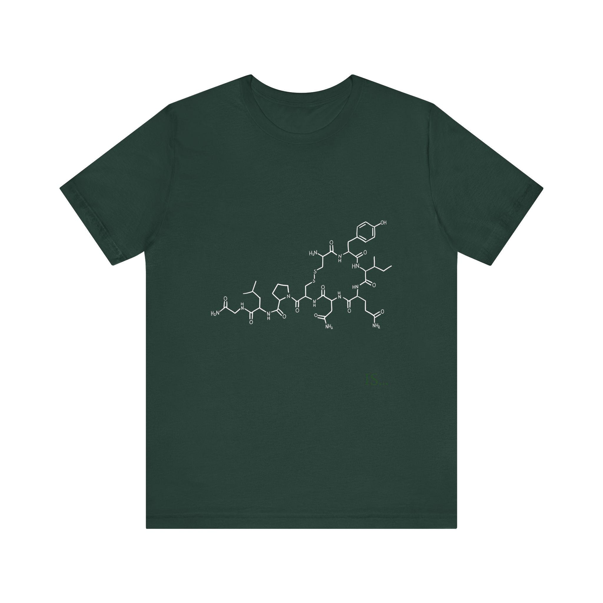 Love is... natural and real. Subtle Love Molecule T-Shirt.
