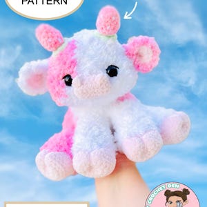 Patrón de crochet de la vaca fresa Berry