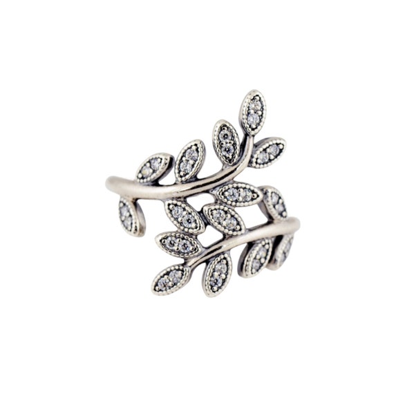Pandora Rose Brilliant Leaves Ring, latest offers on Pandora jewels talla 56