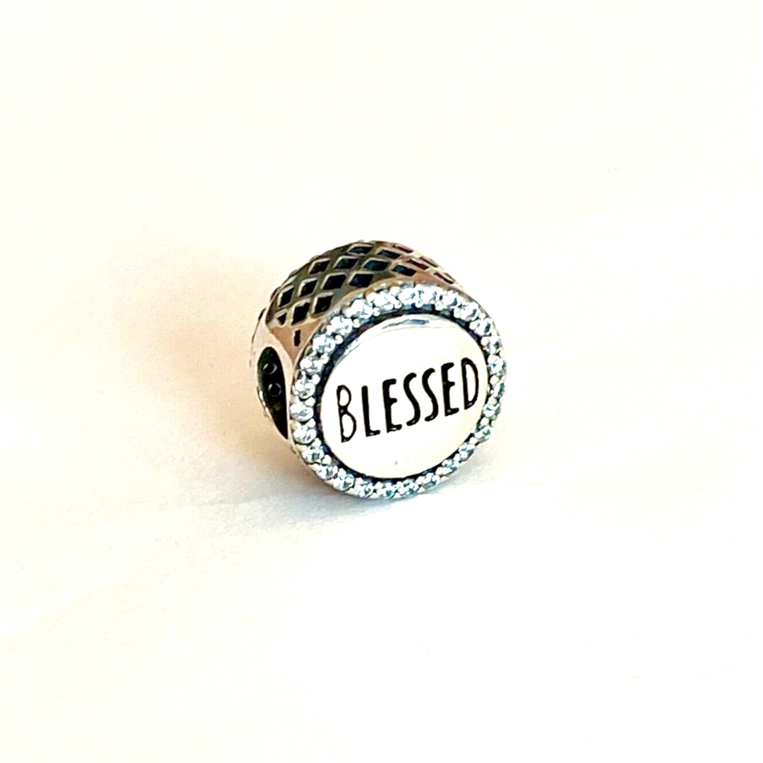 Blessed Glass Charms for Jewelry Making 16 or 20mm, Silver, Gold