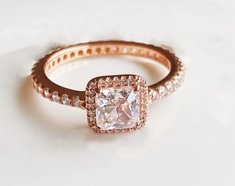 Pandora timeless elegance 2024 ring rose gold