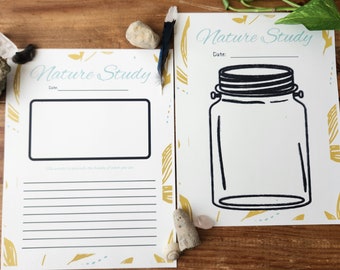 Nature Study Printable / Homeschool Printable / Homeschool Science / Charlotte Mason Notebooking Page
