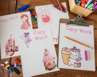 Copywork Pages for Girls – Homeschool Printable, Ages 6-12 (PDF)