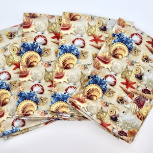Beach Inspired Seashell Napkin set of 4